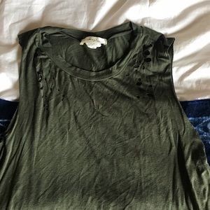 Cute lightly “destroyed” tank top, never worn